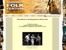 Tablet Screenshot of bournemouthfolkfestival.co.uk